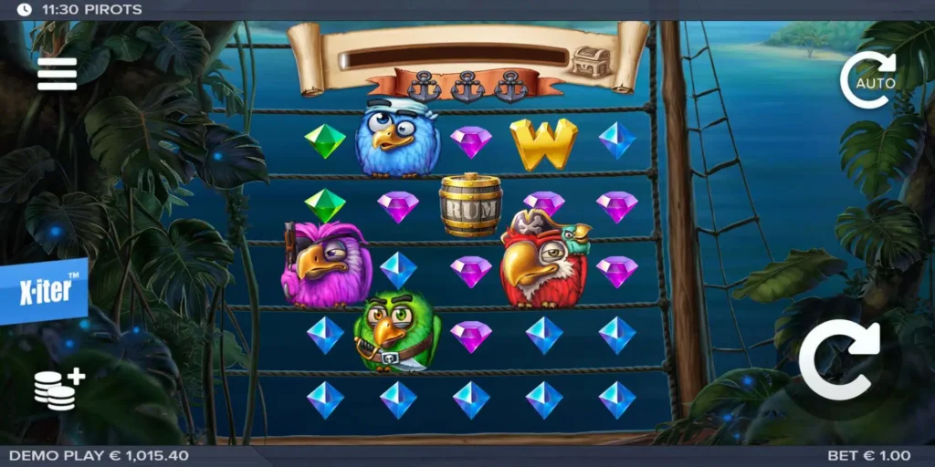 Juego base de Pirots de ELK Studios