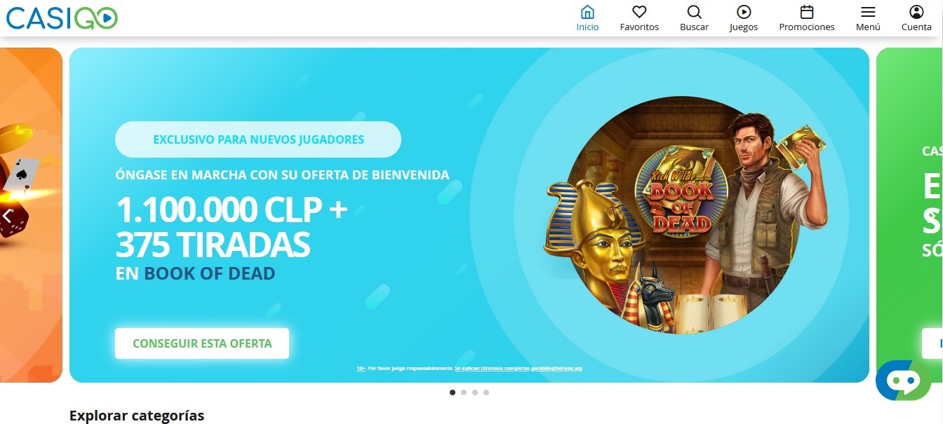 Casino CasiGo para jugar Blackjack