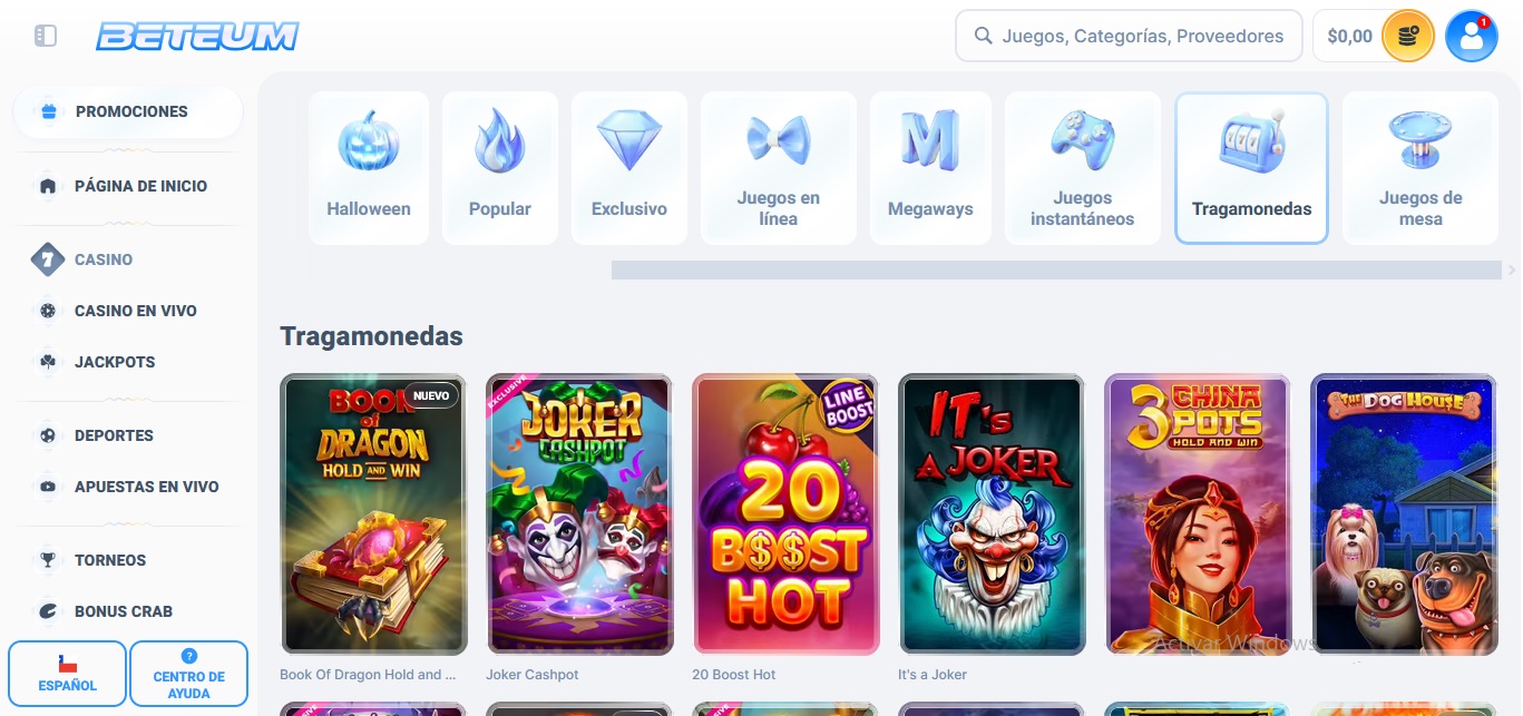 Tragamonedas en Beteum Chile