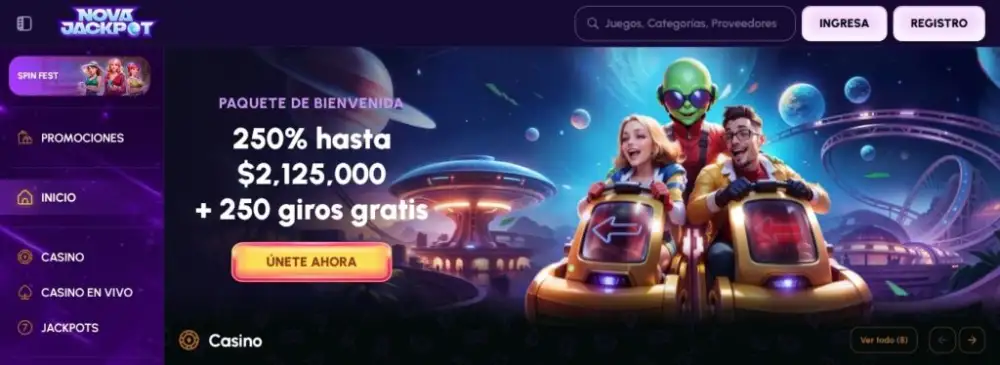 Novajackpot Casino es un sitio muy interesante