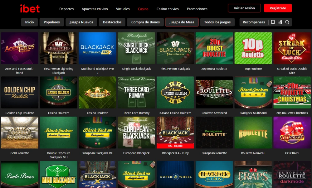 ibet juegos de mesa