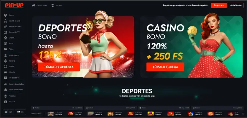 pin up bonos de bienvenida