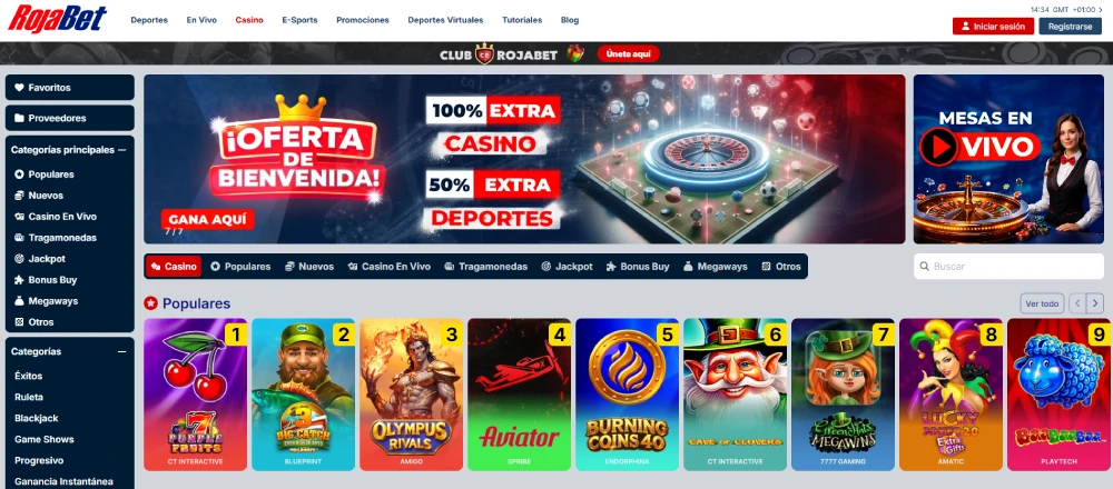 rojabet bonos de bienvenida