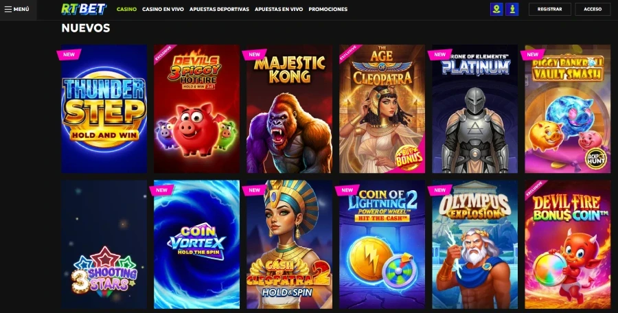 rtbet juegos de casino