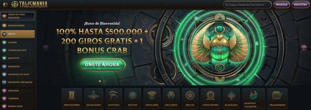talismania bonos de bienvenida