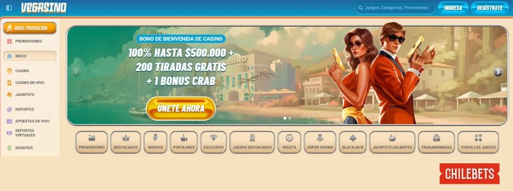 bono bienvenida vegasino