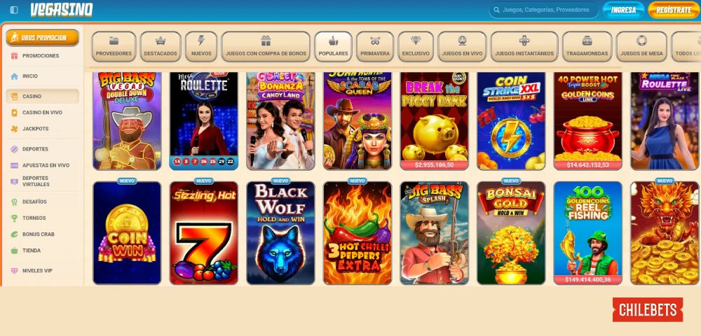 juegos de casino vegasino