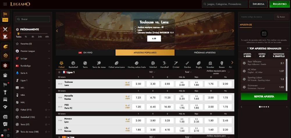 legiano apuestas deportivas