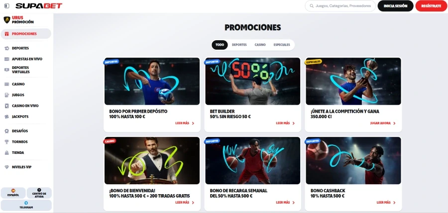 supabet promociones disponibles