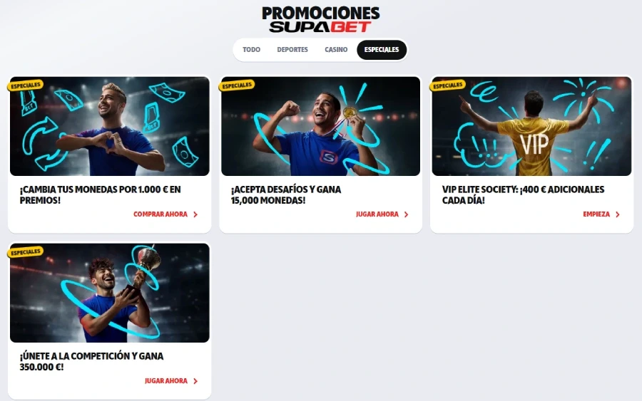supabet promociones especiales