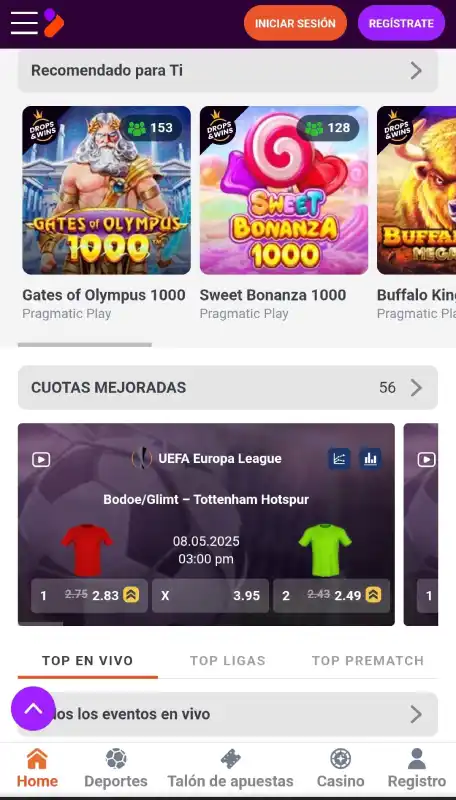 tonybet casino app movil
