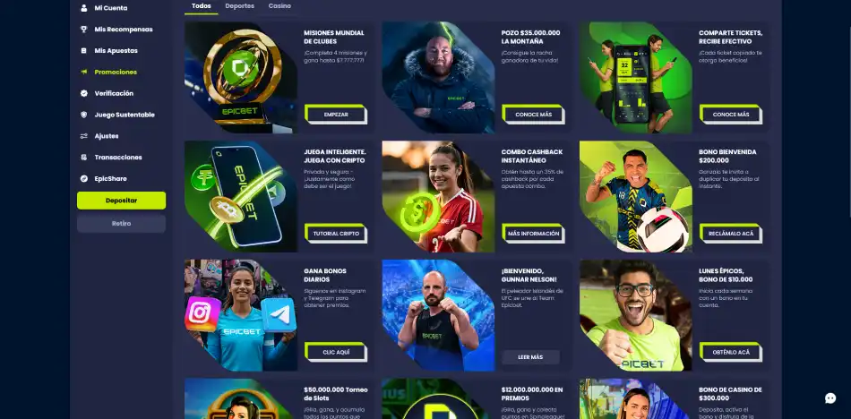 epicbet casino bonos