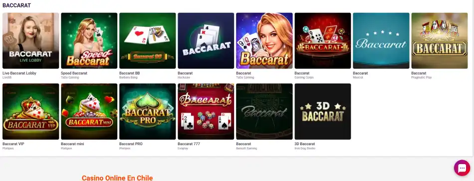juegos de casino online - baccarat