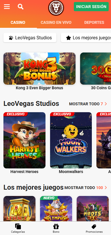 leovegas app movil