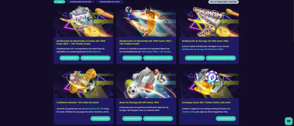 spin platinum bonos