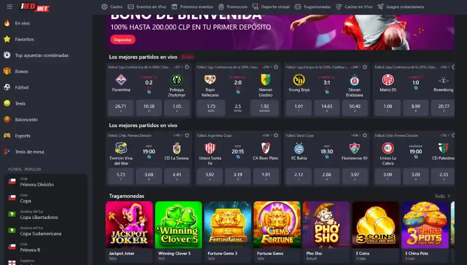 1redbet pagina principal chile