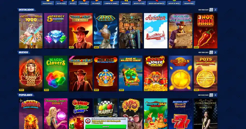 bigclash casino reseña juegos