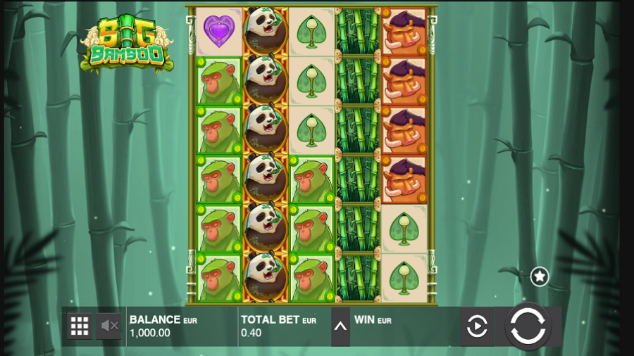 cuadrícula del juego slot Big Bamboo