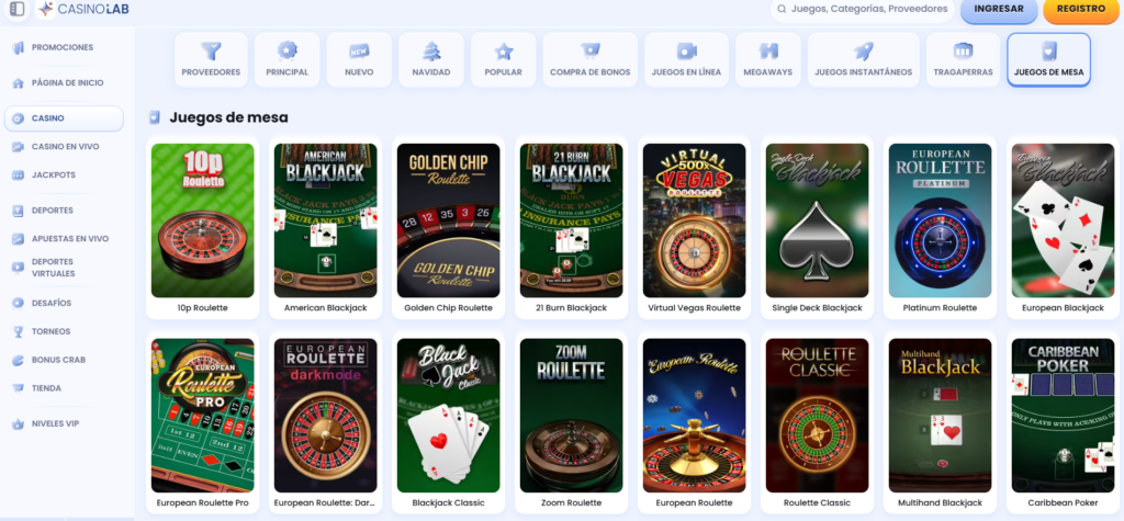 Blackjack, ruleta y póker son juegos de mesa de esta plataforma