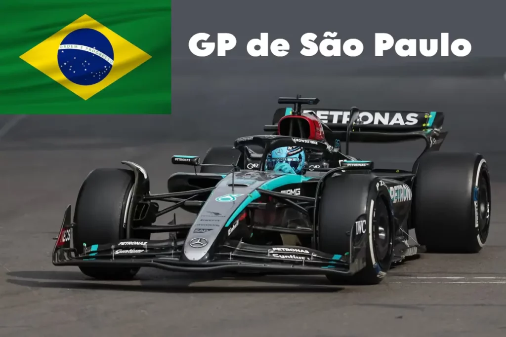 George Russell de Gran Bretaña conduce el Mercedes AMG
