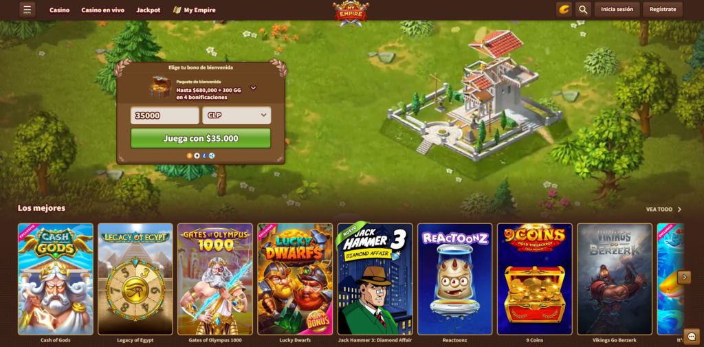 MyEmpire Casino es una plataforma de juego innovadora 