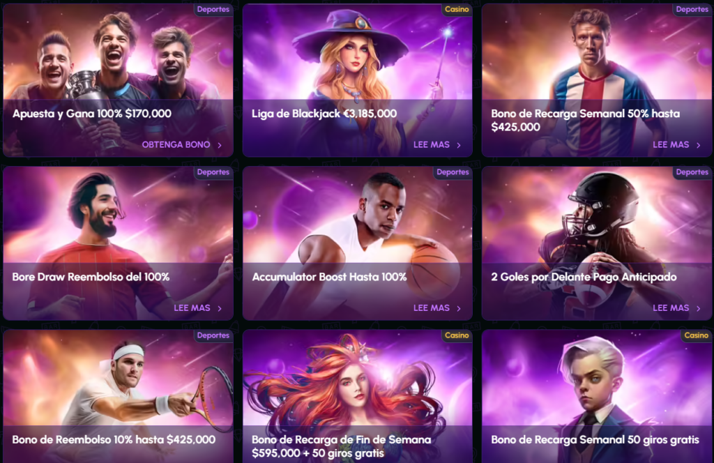 Disfruta de los bonos y promociones de este sitio de apuestas en línea