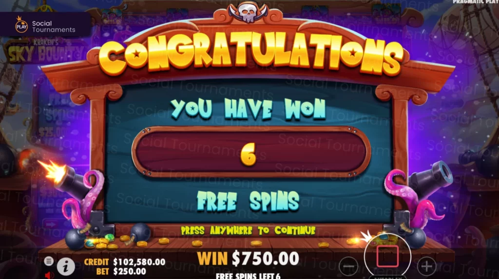 free spins en sky bounty