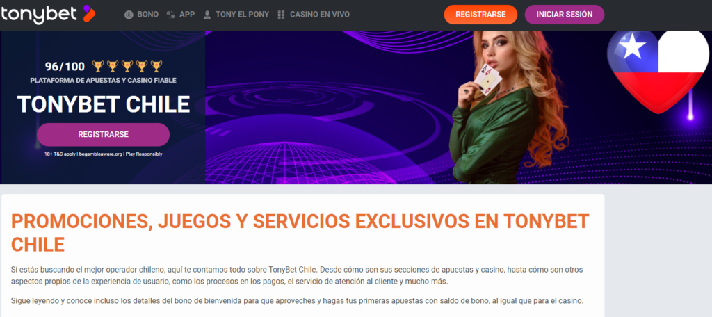 TonyBet Chile ha llegado para quedarse