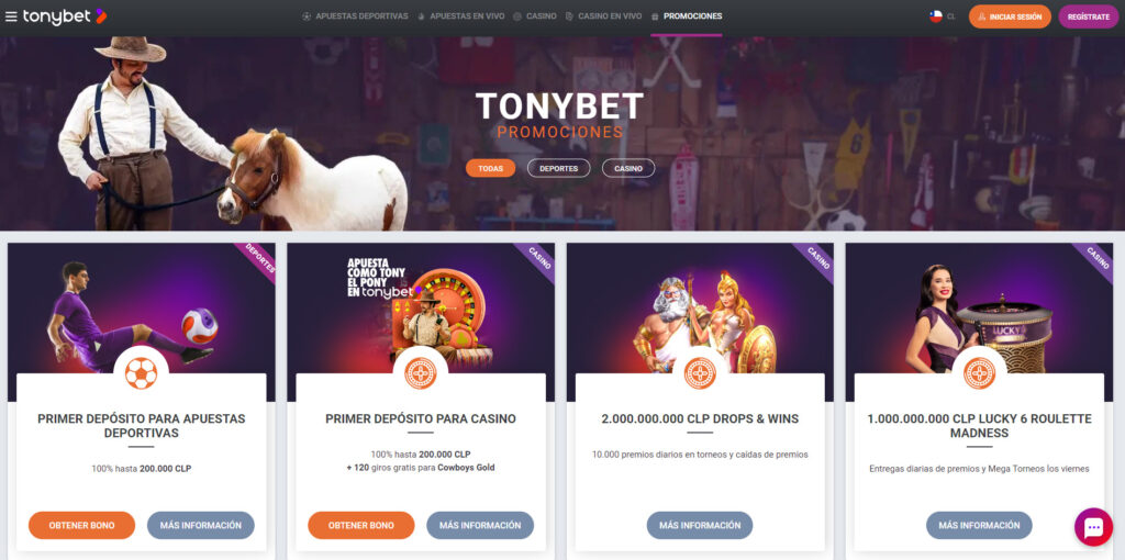 Las promociones de TonyBet son realmente prolíficas