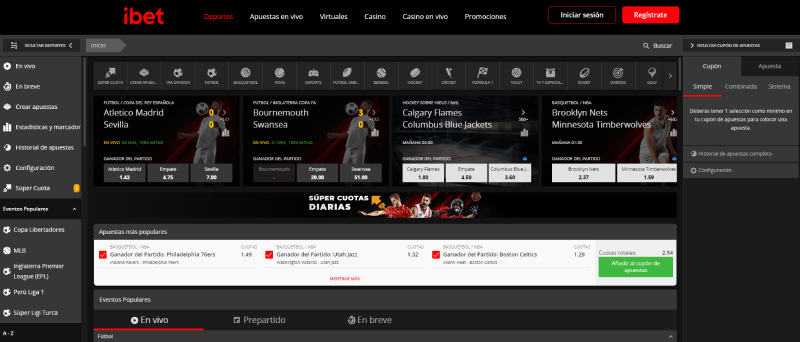 apuestas deportivas en ibet casino
