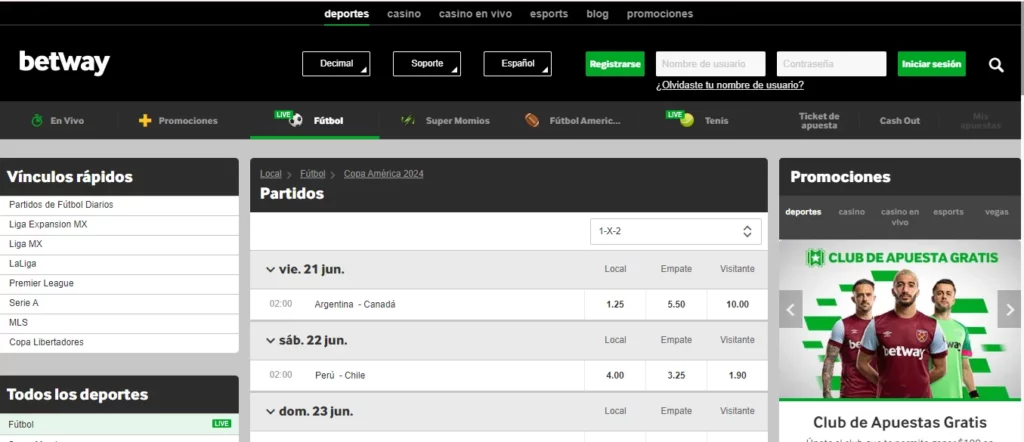 Betway copa américa 2024
