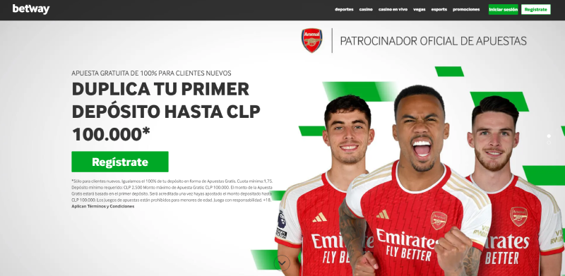 betway bono de bienvenida para apuestas deportivas