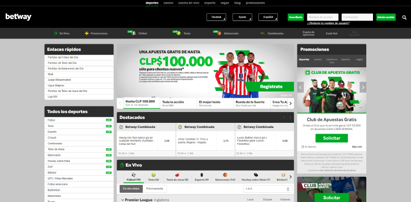 betway casino online en chile