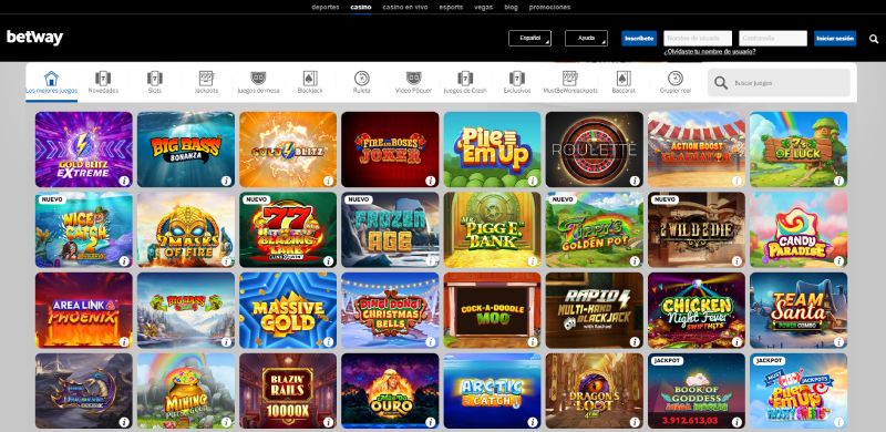 betway juegos de casino disponibles