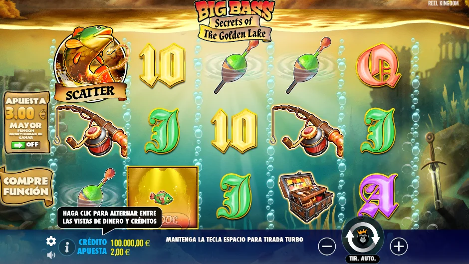 Captura de Big Bass of the Golden Lake