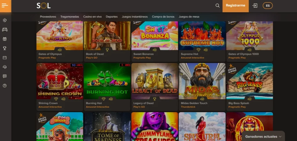 juegos tragamonedas en casinos online