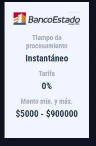 Banco Estado como método de pago