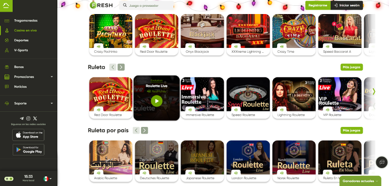 fresh casino en vivo