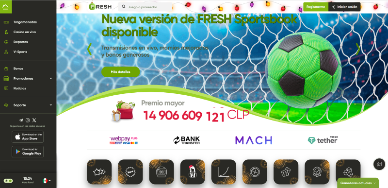 fresh casino online chile