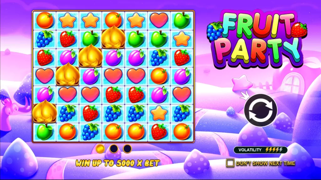 funciones especiales en Fruit Party
