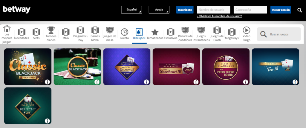 Juegos de blackjack para jugar al sistema Fibonacci en betway