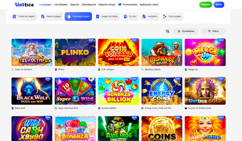 juegos de casino disponibles en slottica las mejores tragamonedas y tematicas