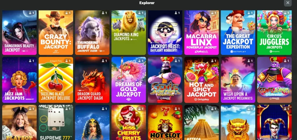 Juegos de slots con jackpot en BC.Game