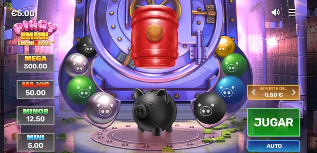 juego Piggy Smash de Raspe y Gana en CasiGo