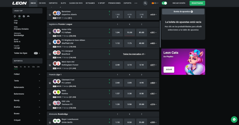 leonbet casino apuestas deportivas