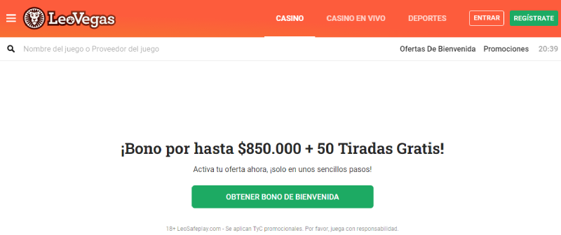 leovegas bono de bienvenida para casino