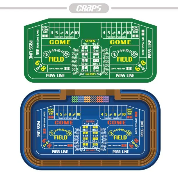 Ejemplos de mesas de craps
