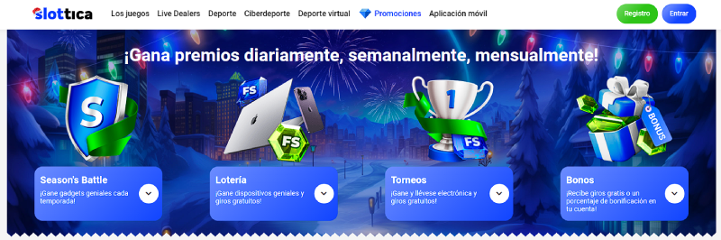 otras promociones disponibles en slottica casino torneos y regalos
