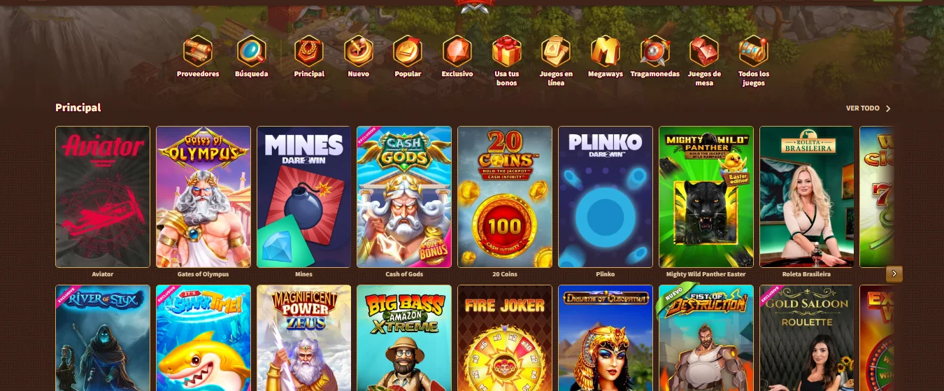 página inicio de MyEmpire Casino