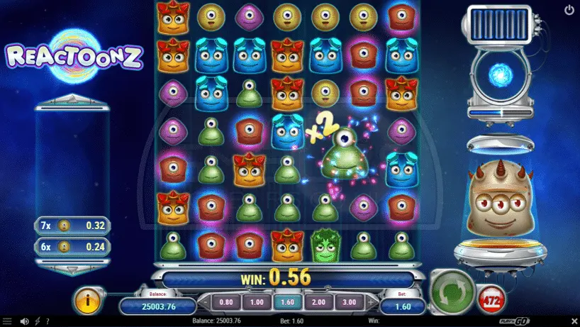 reactoonz juego base